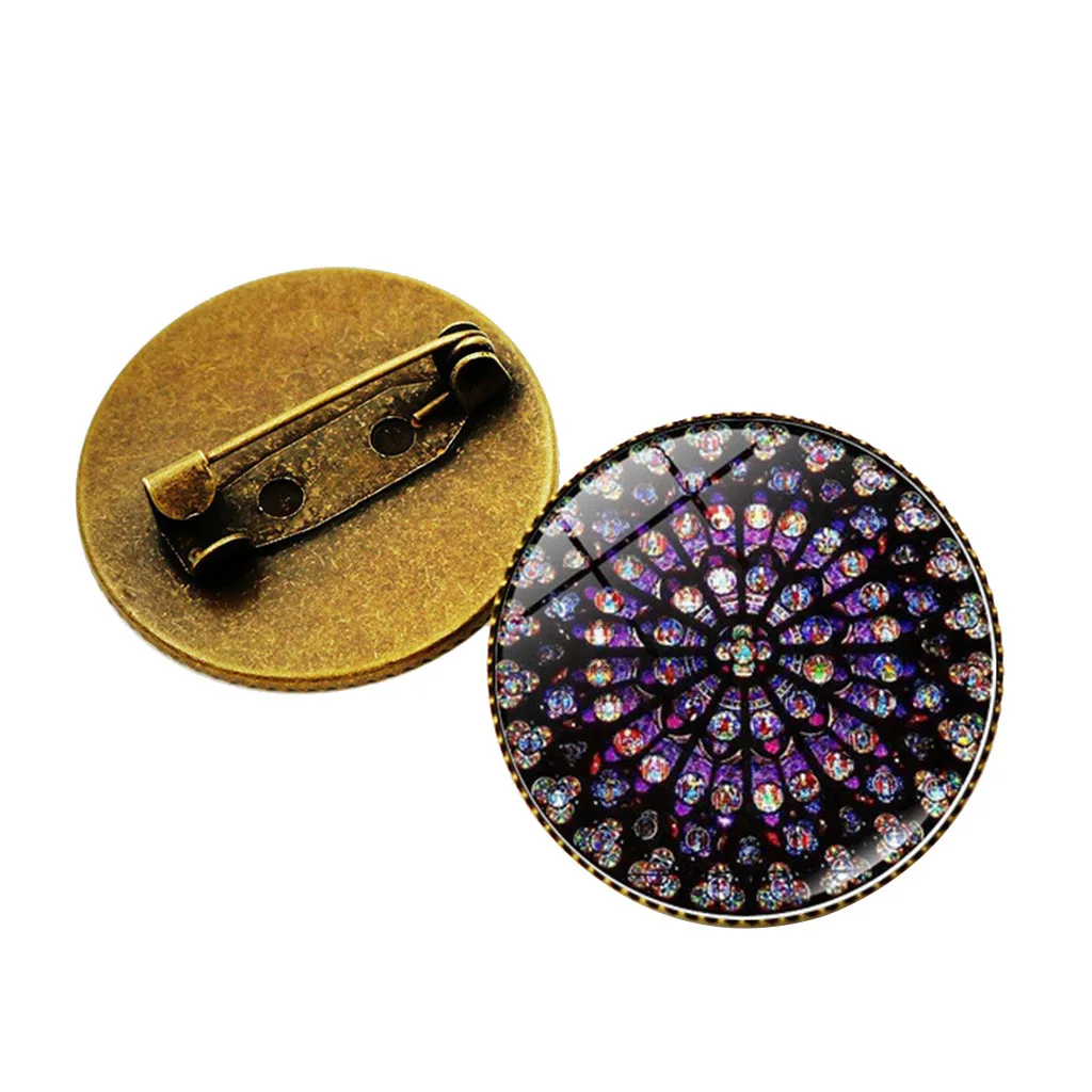 Брошь роза окно цветок время брошь с камнем аксессуары для одежды ретро булавка