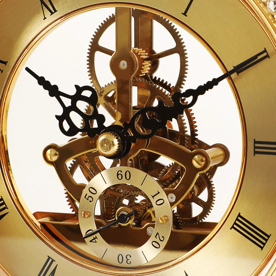 Горячая распродажа латунь Винтаж настольные часы класса люкс Гостиная офисные