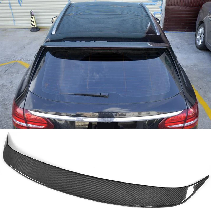 C Class углеродного волокна/FRP задний багажник спойлер крыло для Mercedes Benz S205 Wagon Hatchblack