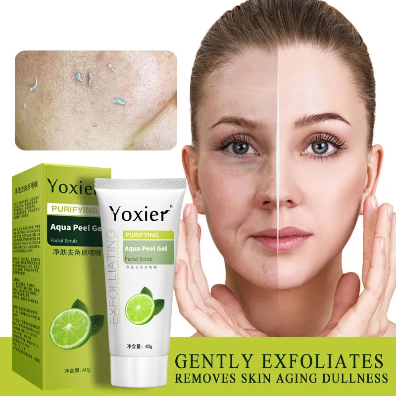 

Purifying Aqua Peel Gel Whitening Moisturizer Skin Care Repair Facial Scrub Cleaner Acne Blackhead Treatment Remove 40ml