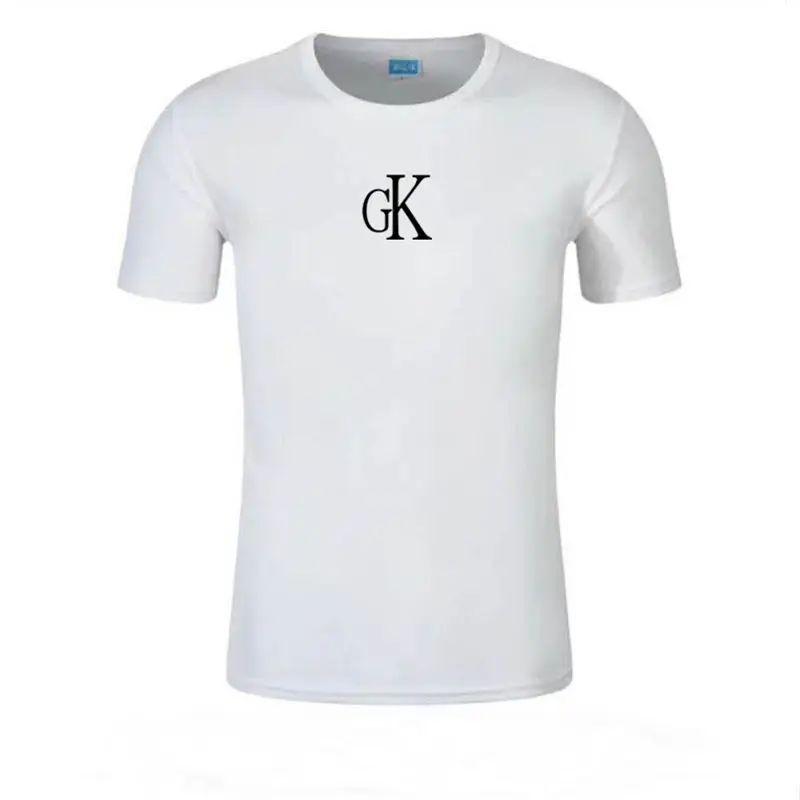 Футболка мужская с коротким рукавом хлопок Повседневная модная брендовая