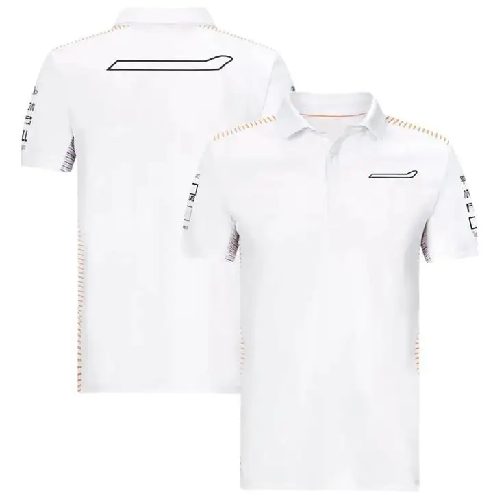 

2021F1 Formula One Team Polo Shirt Summer Short Sleeve T-Shirt Racing Suit Polo Shirt New Team Lapel Men and Women Same Style Cu