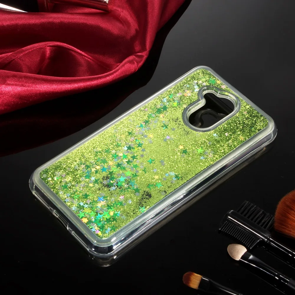 Жидкий чехол для Huawei Honor 6A с жидкими блестками из мягкого силикона ТПУ 6C Pro honor 6a 7A 8A