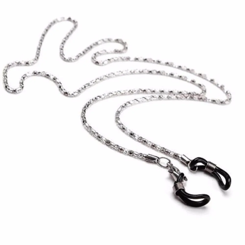 61cm silber 1 Очки для глаз, солнцезащитные очки, цепочка для очков, держатель шнура, шнурок, ожерелье, цепочка для очков, держатель шнура, ремешок для шеи, веревка - Цвет: 61cm silber 1