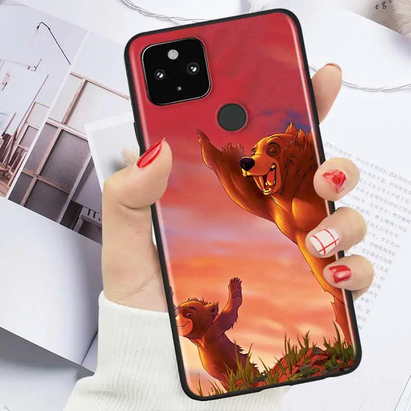 

Disney Brother Bear Shockproof Cover for Google Pixel 5 4 4A XL 5G Black Phone Case Shell Soft TPU Fundas Coque Capa