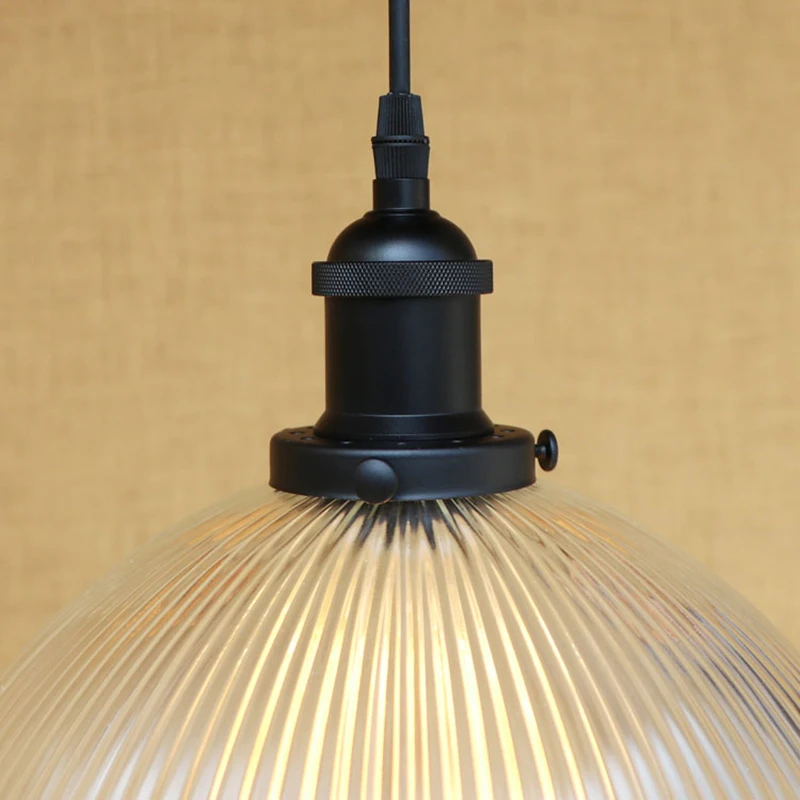 

Home Modern Minimalist Vintage clean glass shade pendant lamp Indoor Lighting E27 luminaire suspension LED Edison bulb 220v