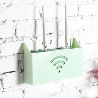 wifi router shelf storage box holder plastic wall mounted plug board bracket cable storage organizer wire bracket storage box