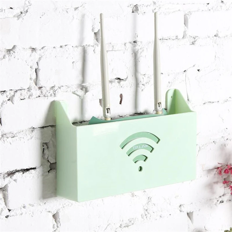 Настенный подвесной ящик для хранения роутера Wi Fi полка держатель настенный