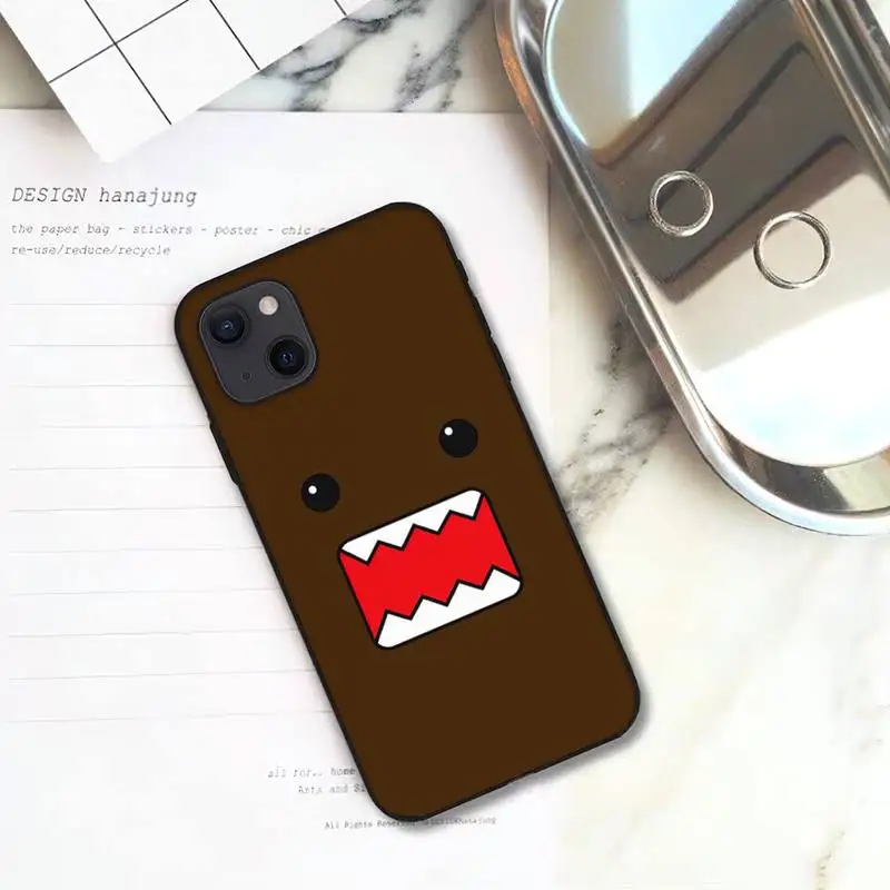 Милый чехол для телефона с героями мультфильмов Домо-кун iPhone 11 12 Mini 13 Pro XS Max X 8 7 6s
