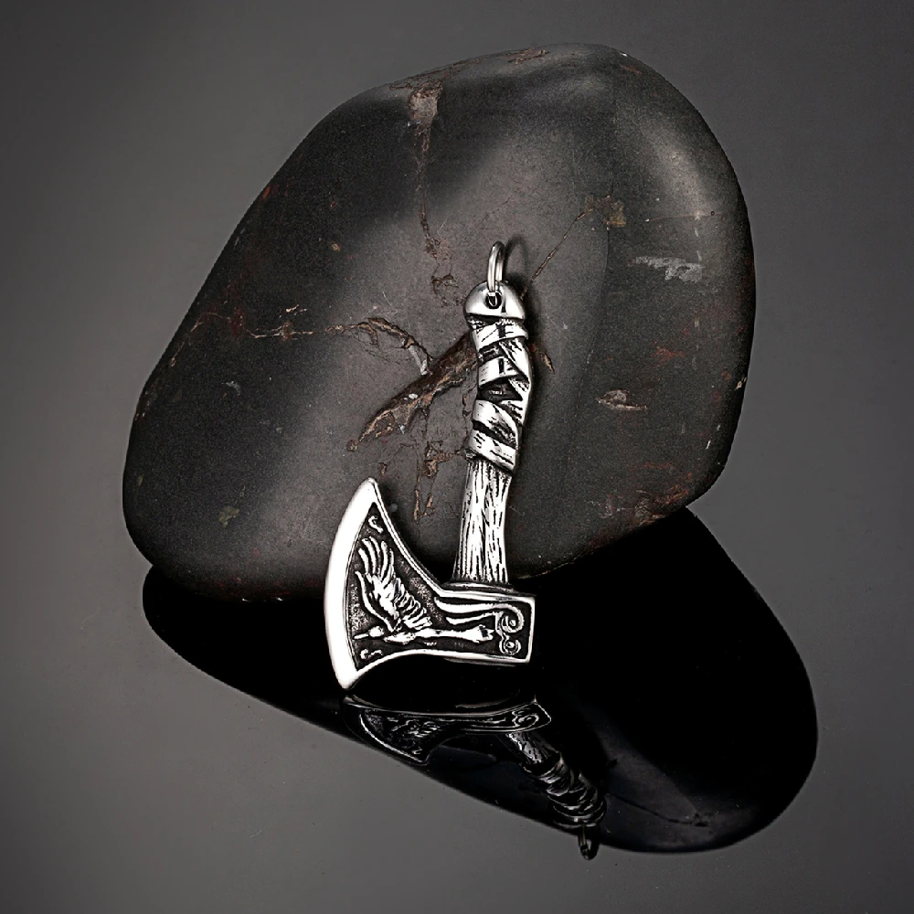 Ожерелье из нержавеющей стали с изображением викингов Мужской волк Феникс