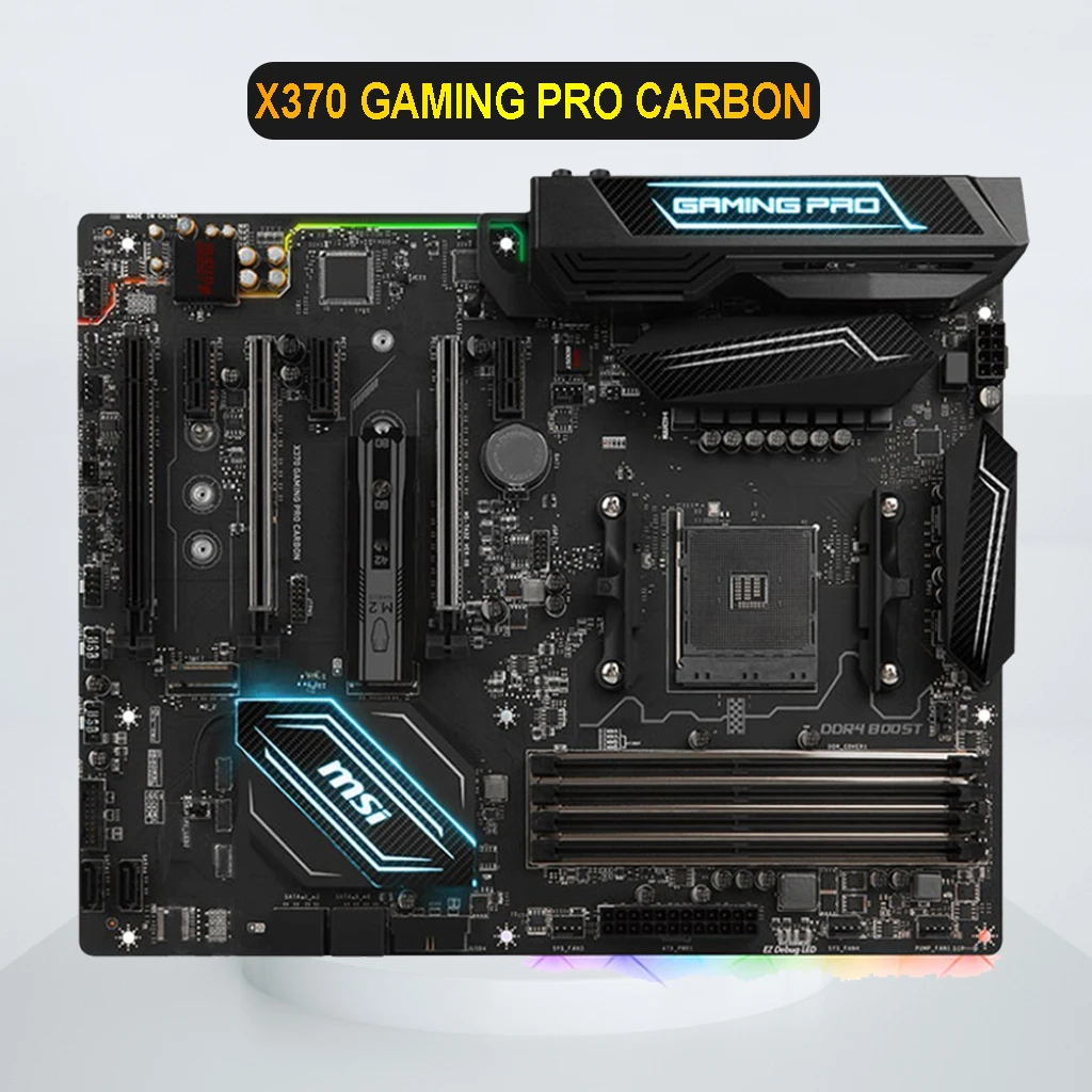 Для материнской платы MSI X370 GAMING PRO карбоновый разъем AM4 DDR4 для AMD M.2 PCI-E 3 0 64 ГБ