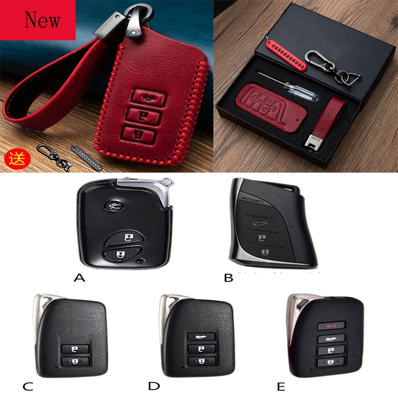 

High-Quality Leather Car Smart Key Case Cover for Lexus ES300h RX300 ES200 NX200 NX300 Car Accessories