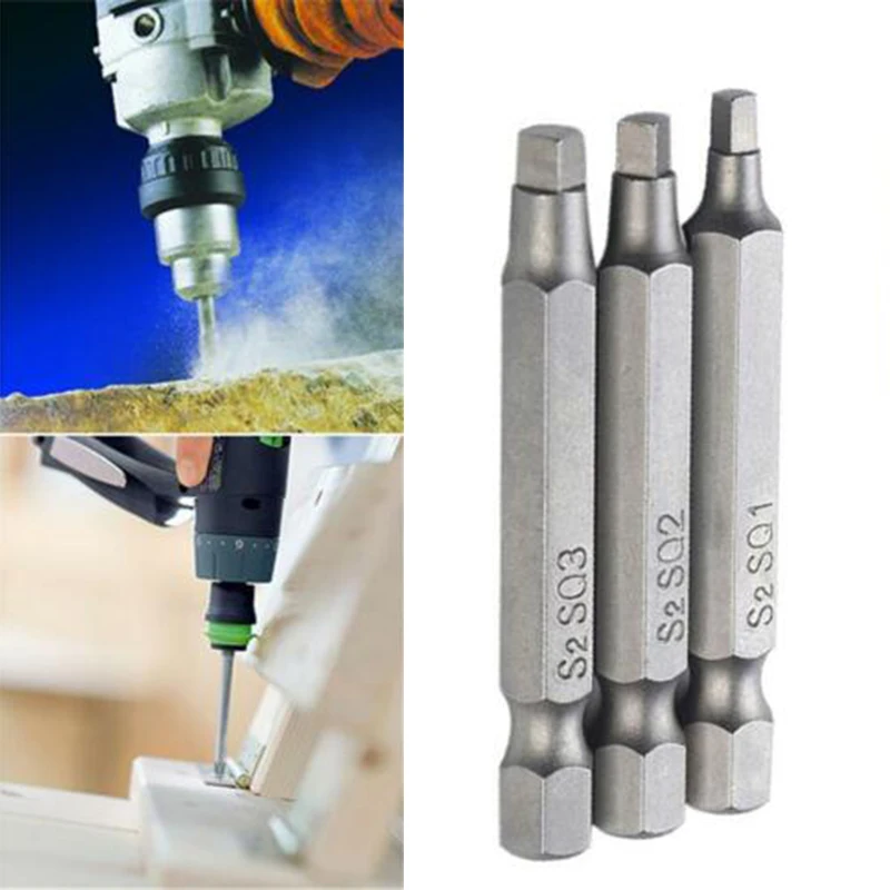 

Electric Screwdriver bit Driver SQ1/SQ2/SQ3 Magnetic 3x 3 pcs Bits Set