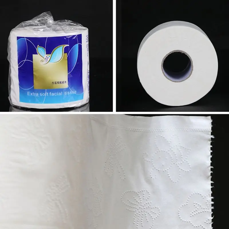 

White Toilet Paper Toilet Roll Tissue Roll Pack of 10 4-Ply Paper Towels Tissue