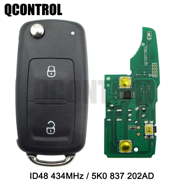 Пульт дистанционного управления QCONTROL 2 BT для автомобильного ключа 433 МГц чип ID48 VW