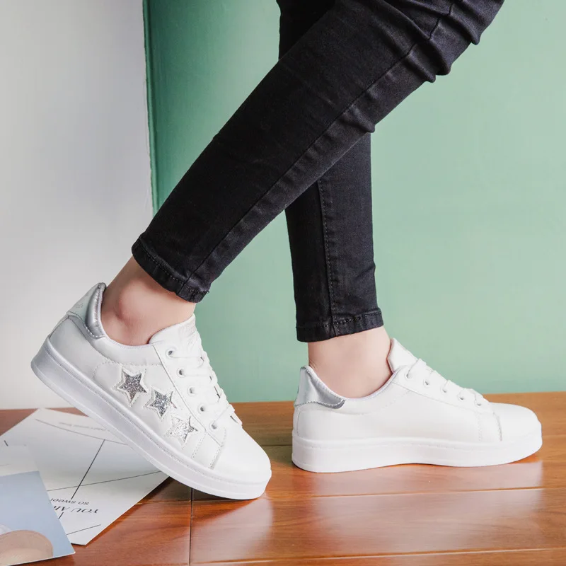 2019 Spring Women Shoes Summer White Casual Breathable Flats Fashion Sneakers Vulcanization | Обувь