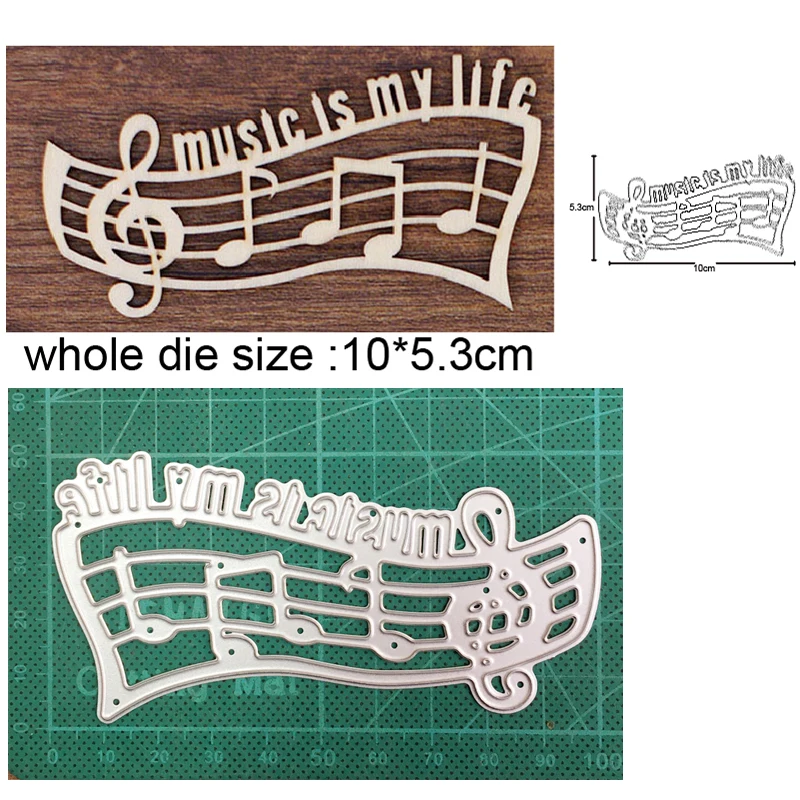 Ремесленные штампы пресс-форма для резки листового музыкального нота Веселый