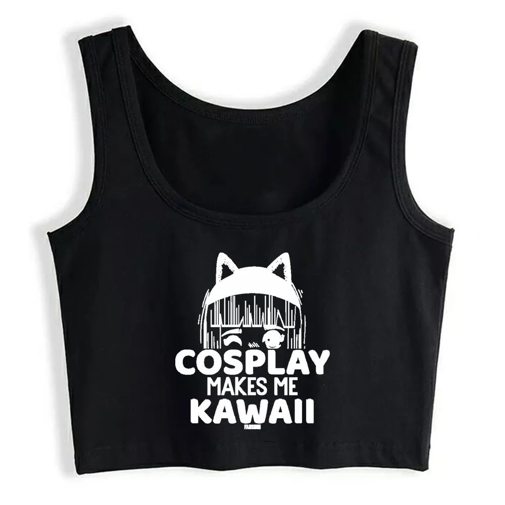 

Crop Top Women Kawaii Anime Manga Cosplay Harajuku Tank Top Women Casual Women Clothes