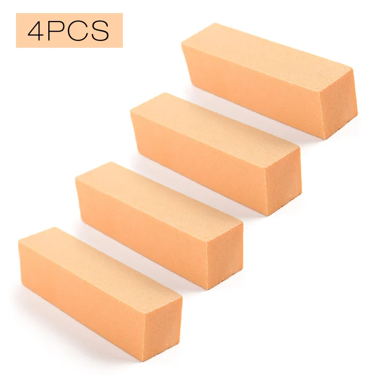 N5017-04-4PCS RISALIND, 4 шт./лот, сделай сам, дизайн ногтей, буферный блок, педикюр, маникюр, полировка, шлифовальный лак, Белый макияж, косметические инструменты для маникюра - Цвет: N5017-04-4PCS
