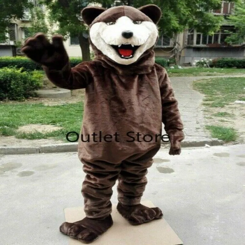 Костюм-талисман медведя пушистые костюмы для косплевечерние партия игры