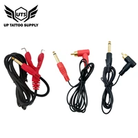 high quality tattoo rca clip cord silicone springless clipcord for power supply footswitch pen machine gun