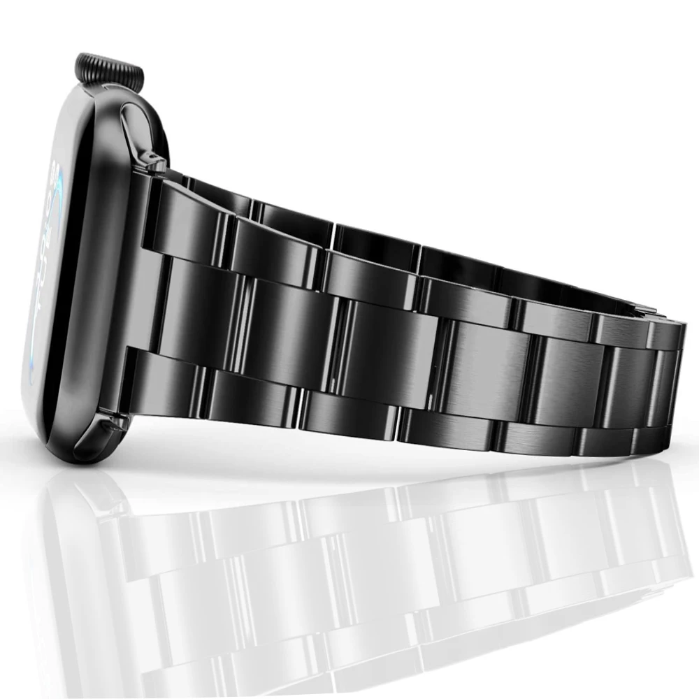 

Ultra Thin bands for apple watch 7 6 5 4 SE band 44mm 40mm 45mm 41mm Stainless Steel strap for iwatch 3 42mm 38mm bracelet belt