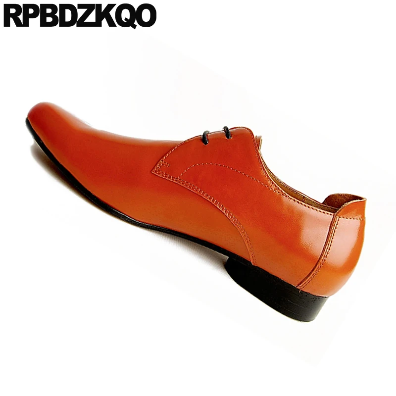 Повседневные коричневые туфли оксфорды на шнуровке 2021 из натуральной кожи в