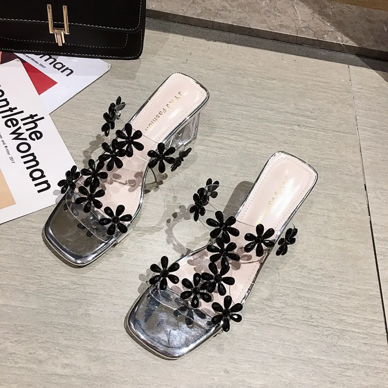

Female Sandal Strappy Heels Comfort Shoes for Women All-Match Espadrilles Platform 2021 Summer Girls Rhinestone New Fashion Low