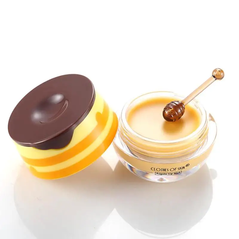 

Propolis Moisturizing Lip Mask With Brush Sleep Lip Balm Nourishing Anti Lip Care Anti-cracking Unisex