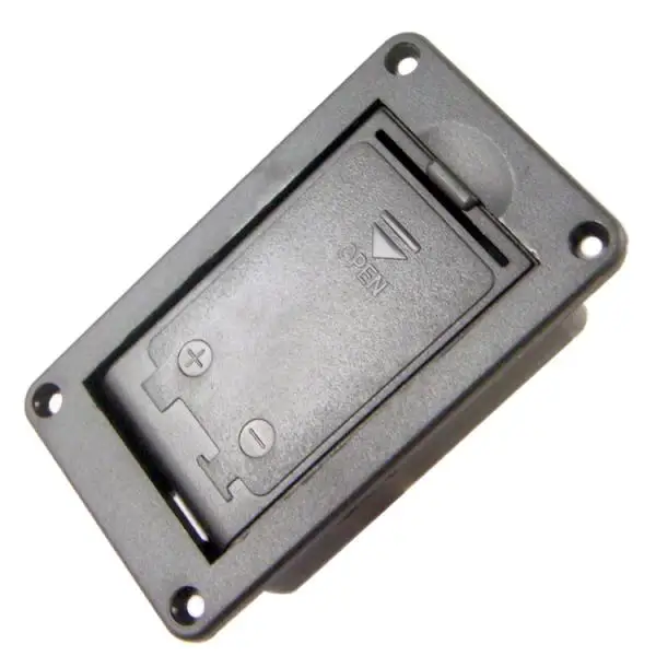

9V Battery Holder Case Compartment Box Cover Replacement for Guitar Bass Pickup