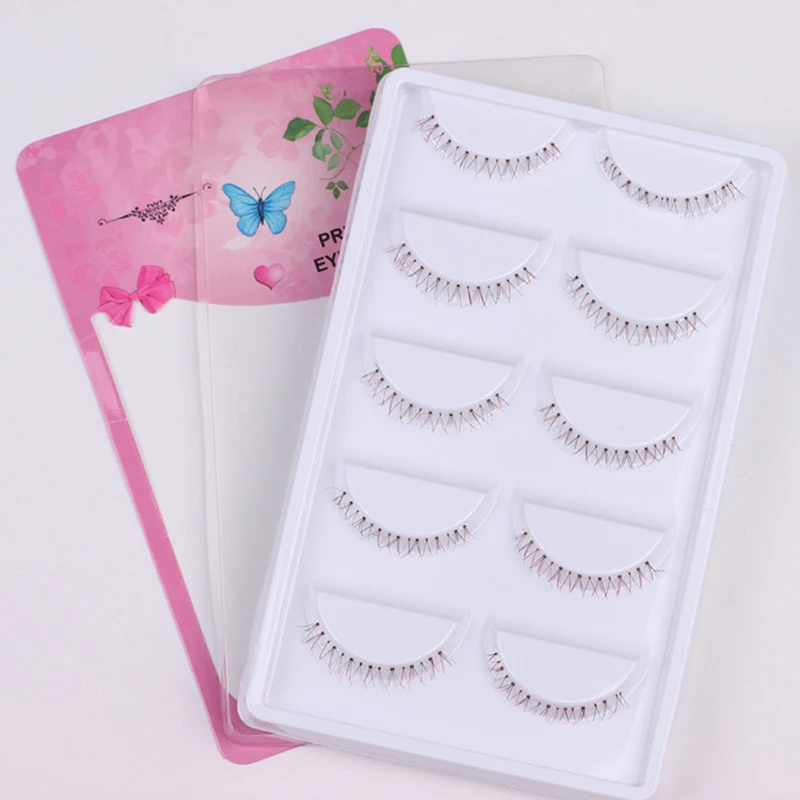 5 пар накладные ресницы для наращивания под нижней частью ручной работы макияжа с