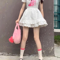 new summer cute cake short skirt mini women lace skirts female japanese school girl kawaii tutu skirts