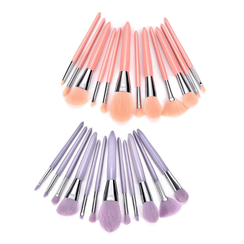 

12pcs Professional Makeup Brush Set for Face Eyeshadow Brushes Foundation Fan