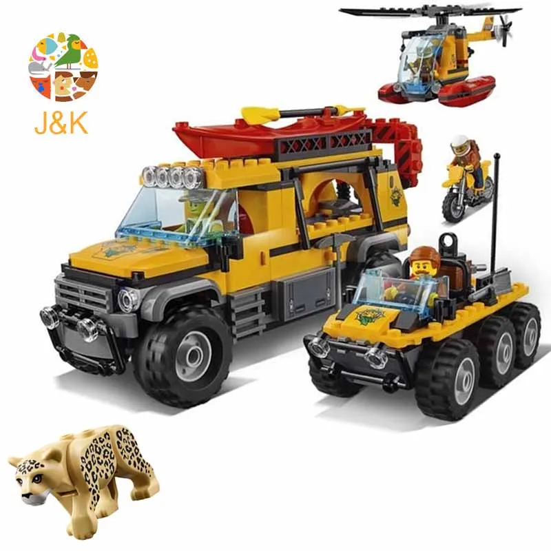 60161 857 шт городская полиция серия исследование джунглей Строительный Блок