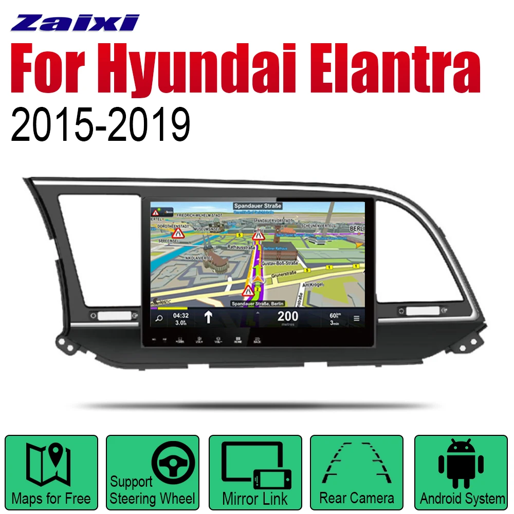 

Автомобильный плеер, GPS-навигатор для Hyundai Avante, Elantra 2015 ~ 2019 LHD, мультимедийная система Android, экран, радио, стерео