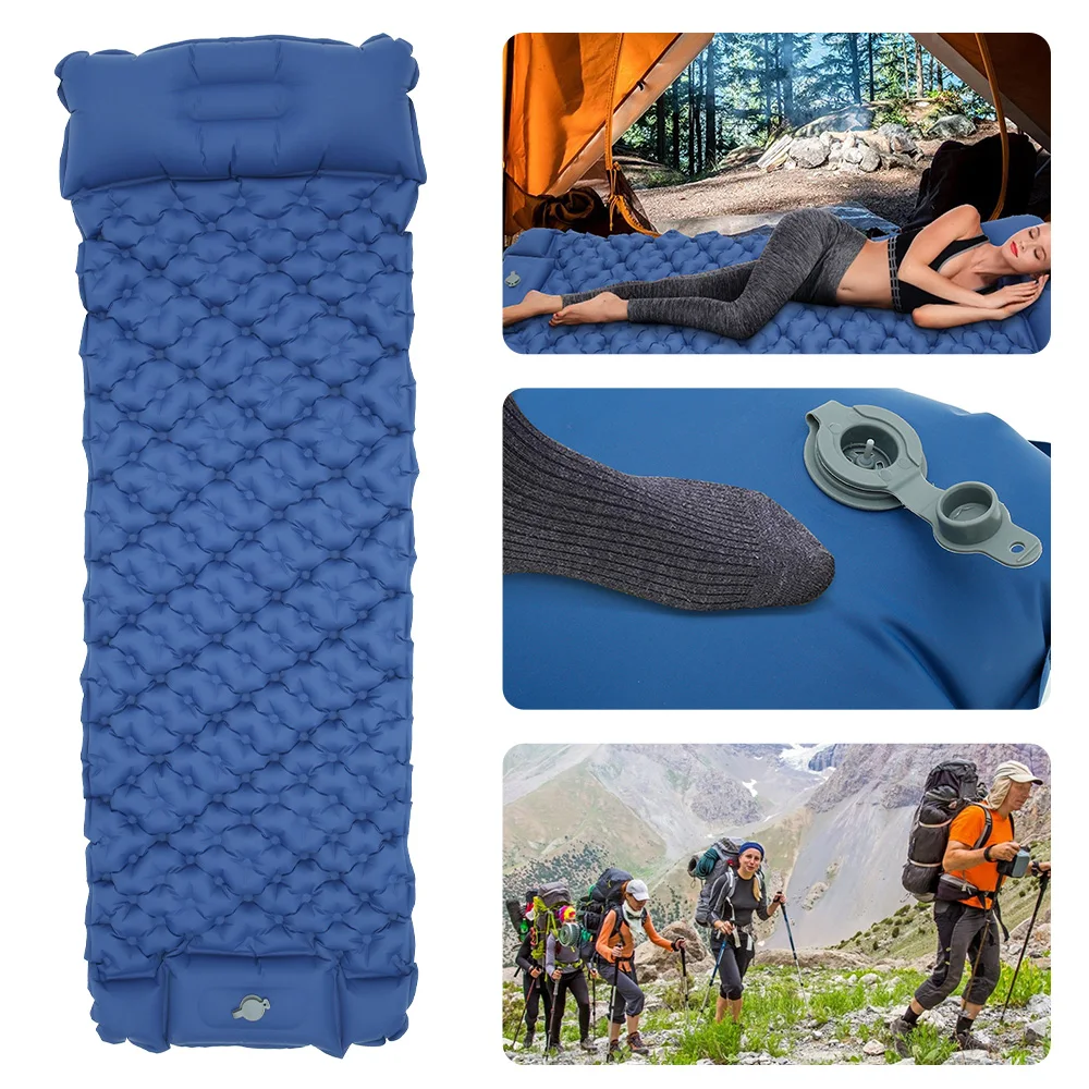 

Надувной коврик в рулоне, туристический мат для отдыха на открытом воздухе, ультралегкие, надувные, для сна, влагозащищенный, для походов