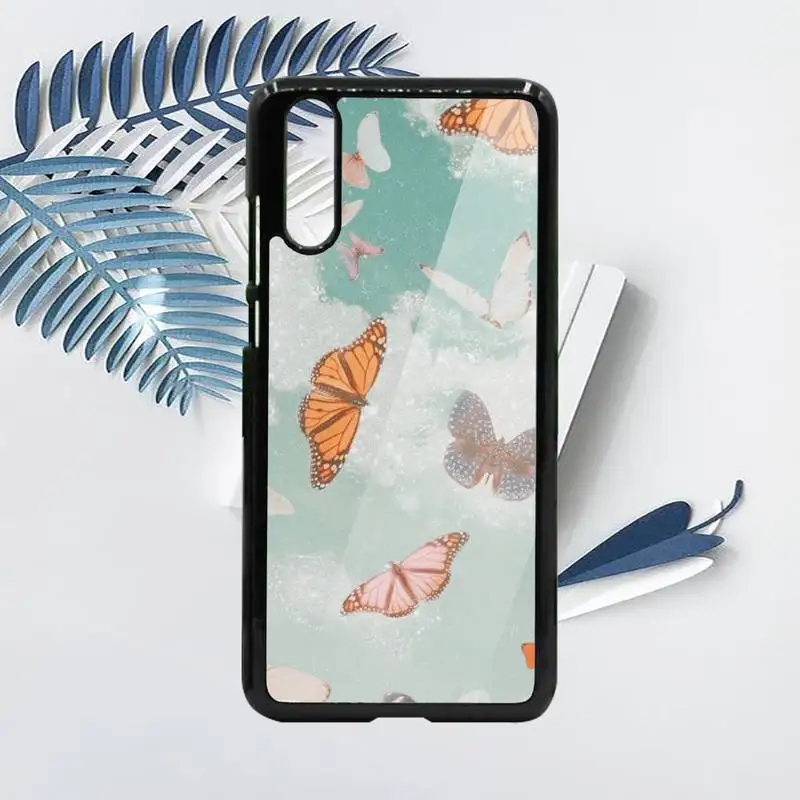 

Fashion Butterfly color animal pink Phone Case For Samsung galaxy S note 8 9 20 10 e lite2019 plus pro ultra Hard PC