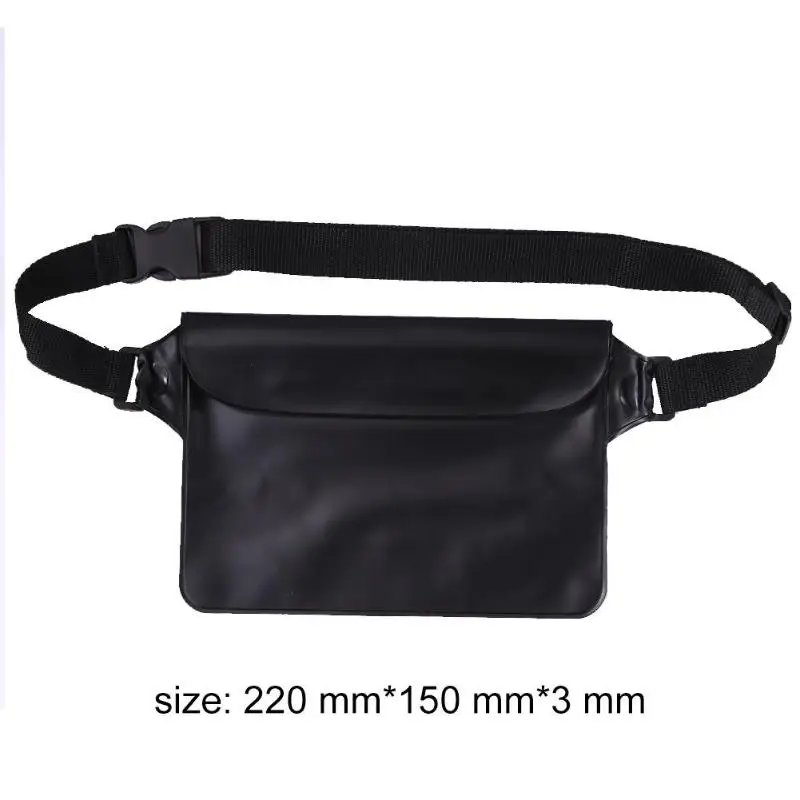 

Waterproof PVC Beach Waist Bag Solid Color Swimming Belt Bum Bag Sports Underwater Sealed Mobile Bodypacks Drifting Diving Pack