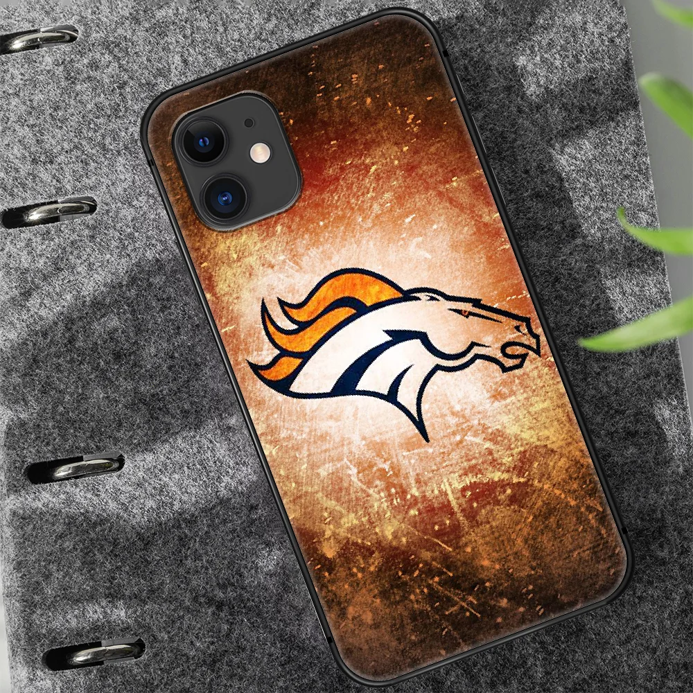 

Football Denver Bronco Rugby Phone Case Cover Hull For iphone 5 5s se 2020 6 6s 7 8 12 mini plus X XS XR 11 PRO MAX black