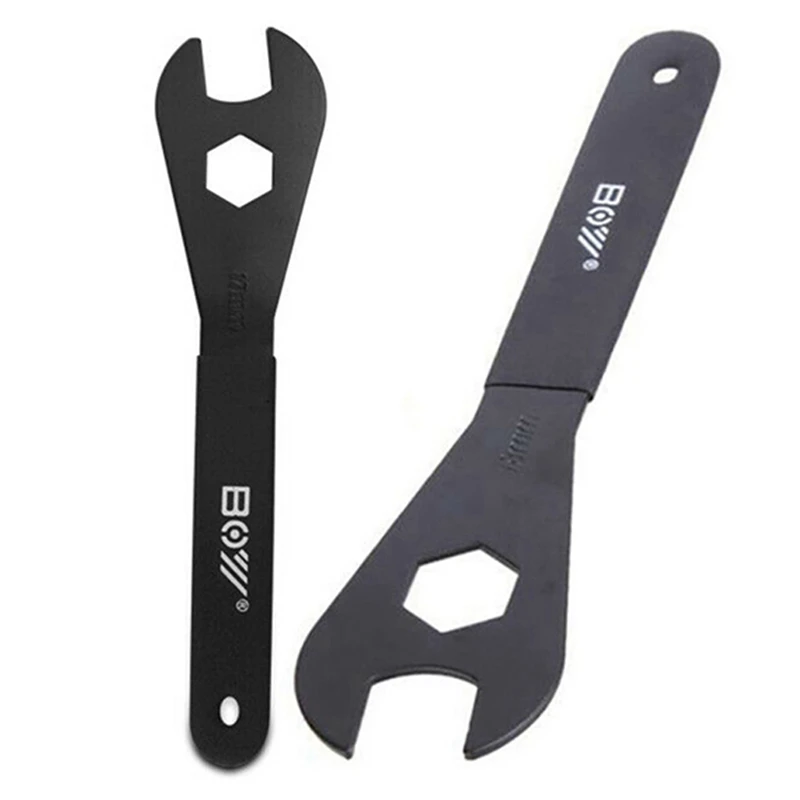 

BOY 2 Pcs Bike Cone Spanner Wrench Multi-Function Spindle Axle Repair Chain Tool Bicycle Repair Tools, 19Mm & 17Mm