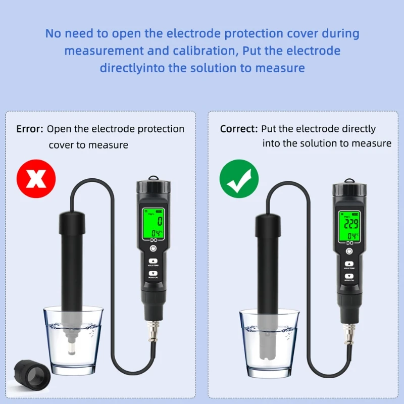 

Digital Pen Dissolved Oxygen Meter Dissolved Oxygen Analyzer Oxygen Detector 448A