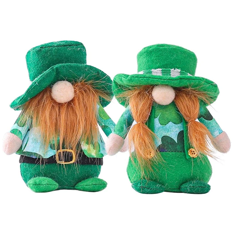 

Комплект из 2 предметов, на День святого Валентина, гномов Irish Day клевера-символа Дня Святого Патрика джемпер Безликий куклы Рудольф украшени...