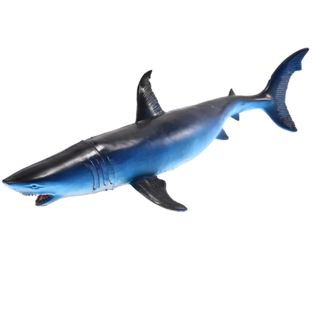 Simulation Shark Model Wildlife Sounding Figurine Desktop Adornment Educational Toy (Blue) | Игрушки и хобби