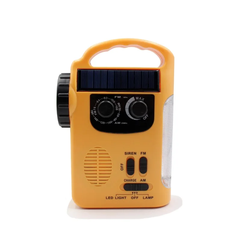 Jual Charger Darurat Tangan Engkol Generator Didukung Oleh Lampu Tenaga Surya/Dinamo Didukung FM/AM Radio Ponsel Charger Senter LED