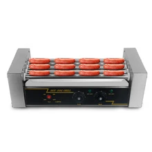 New Arrival Electric Sausage Grill Hot Dog Roller Grill Stainless Steel 5 Rollers Hot Dog Machine 220V-240V