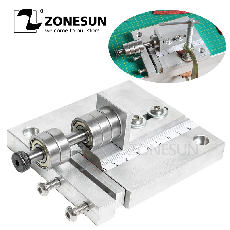 ZONESUN одноголовочный режущий кожаный Мешок для обуви прямой резак бумаги Резак