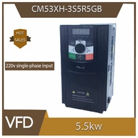 vfd inverter vfd 5 5kw frequency inverter 220v 1p input cnc frequency converter spindle motor speed controller