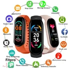 Горячая Распродажа 2021, умные часы M6 глобальная версия для мужчин и женщин, браслет Mi Band 6 Smartband M6, фитнес-браслет, монитор кровяного давления
