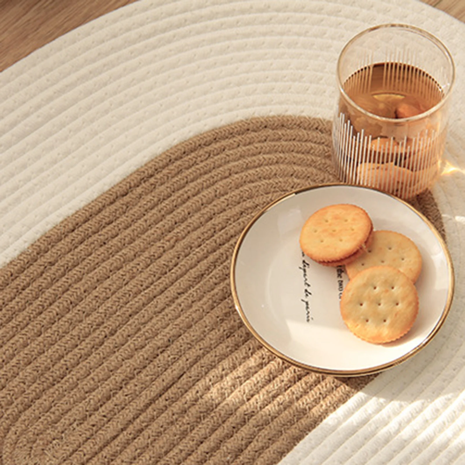 65 см * 45 ручной тканый джутовый пластиковый коврик у входной двери хлопок и лен