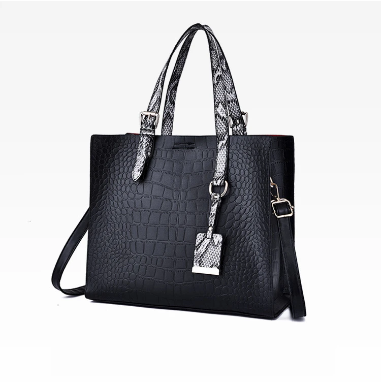 

Alligator Prints Women Tote Handbags Top-handle Bags Crocodile Pattern Luxury Designer Large Capacity Shopping Tote Bags